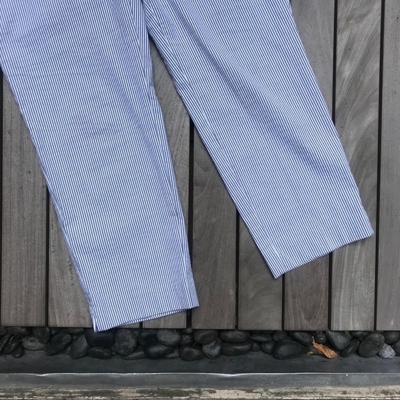 ANN TAYLOR FACTORY Blue Striped Dress Pants - Picture 4 of 8